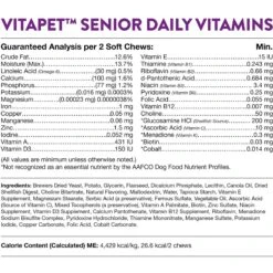 NaturVet VitaPet Senior Daily Vitamins Plus Glucosamine Dog Supplement & Blue Buffalo Life Protection Formula Senior Chicken & Brown Rice Recipe Dry Dog Food 16 NaturVet VitaPet Senior Daily Vitamins Plus Glucosamine Dog Supplement & Blue Buffalo Life Protection Formula Senior Chicken & Brown Rice Recipe Dry Dog Food -Blue Buffalo 365450 PT7. AC SS1800 V1644016319