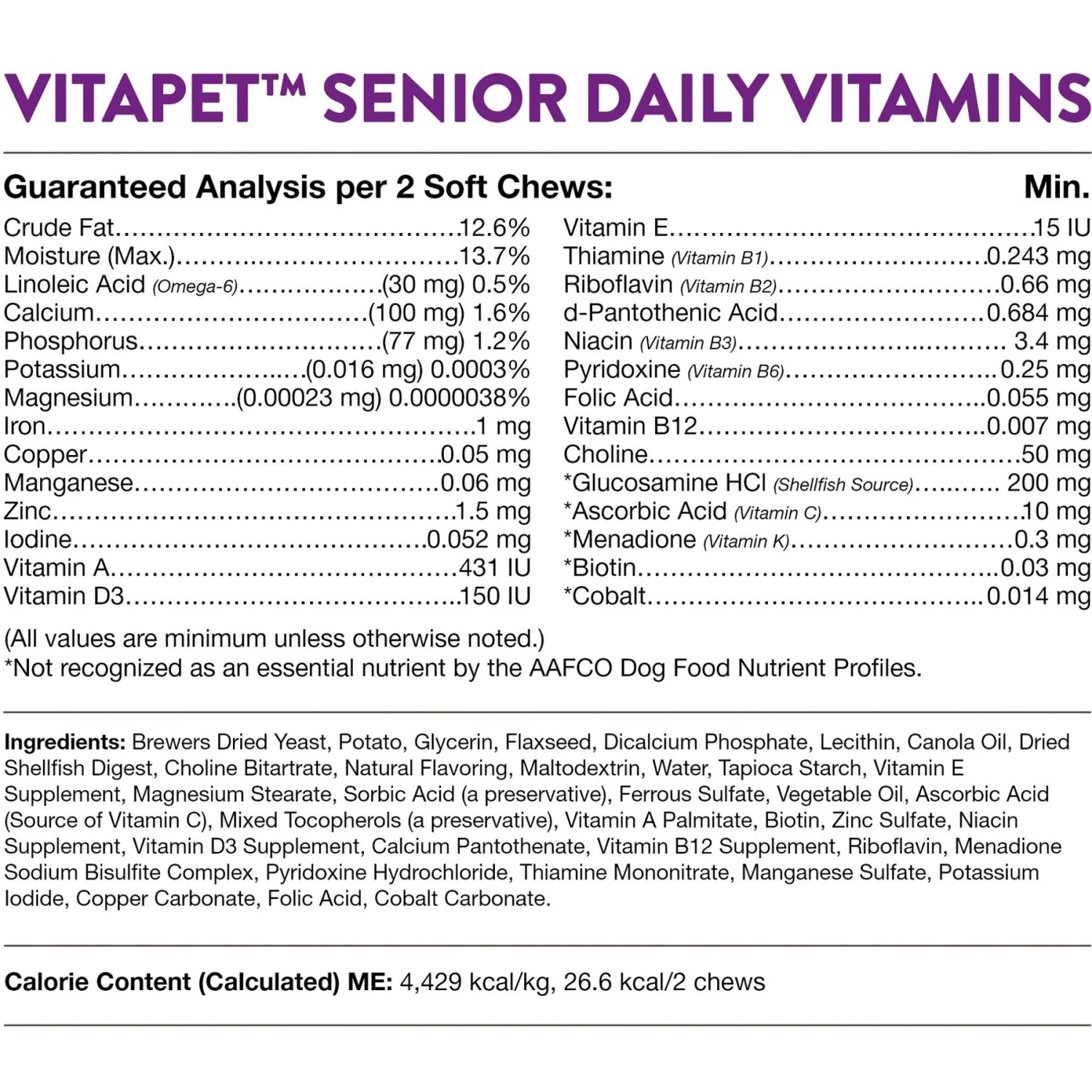 NaturVet VitaPet Senior Daily Vitamins Plus Glucosamine Dog Supplement & Blue Buffalo Life Protection Formula Senior Chicken & Brown Rice Recipe Dry Dog Food 8 NaturVet VitaPet Senior Daily Vitamins Plus Glucosamine Dog Supplement & Blue Buffalo Life Protection Formula Senior Chicken & Brown Rice Recipe Dry Dog Food - Image 8