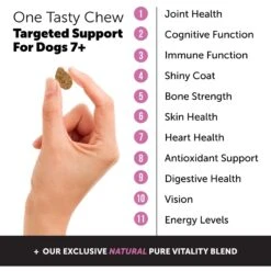 PetHonesty Duck Flavored Soft Chews Multivitamin For Senior Dogs & Blue Buffalo Life Protection Formula Senior Chicken & Brown Rice Recipe Dry Dog Food -Blue Buffalo 365451 PT7. AC SS1800 V1644021382