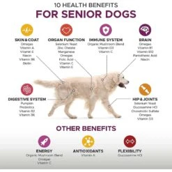 PetHonesty Duck Flavored Soft Chews Multivitamin For Senior Dogs & Blue Buffalo Homestyle Recipe Senior Chicken Dinner With Garden Vegetables Canned Dog Food -Blue Buffalo 365452 PT4. AC SS1800 V1644014536