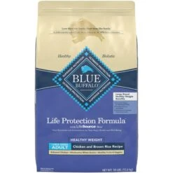 Blue Buffalo Life Protection Formula Large Breed Healthy Weight Adult Chicken & Brown Rice Recipe Dry Dog Food & Blue Buffalo True Solutions Healthy Weight Natural Weight Control Chicken Adult Wet Dog Food -Blue Buffalo 367526 PT5. AC SS1800 V1677098021