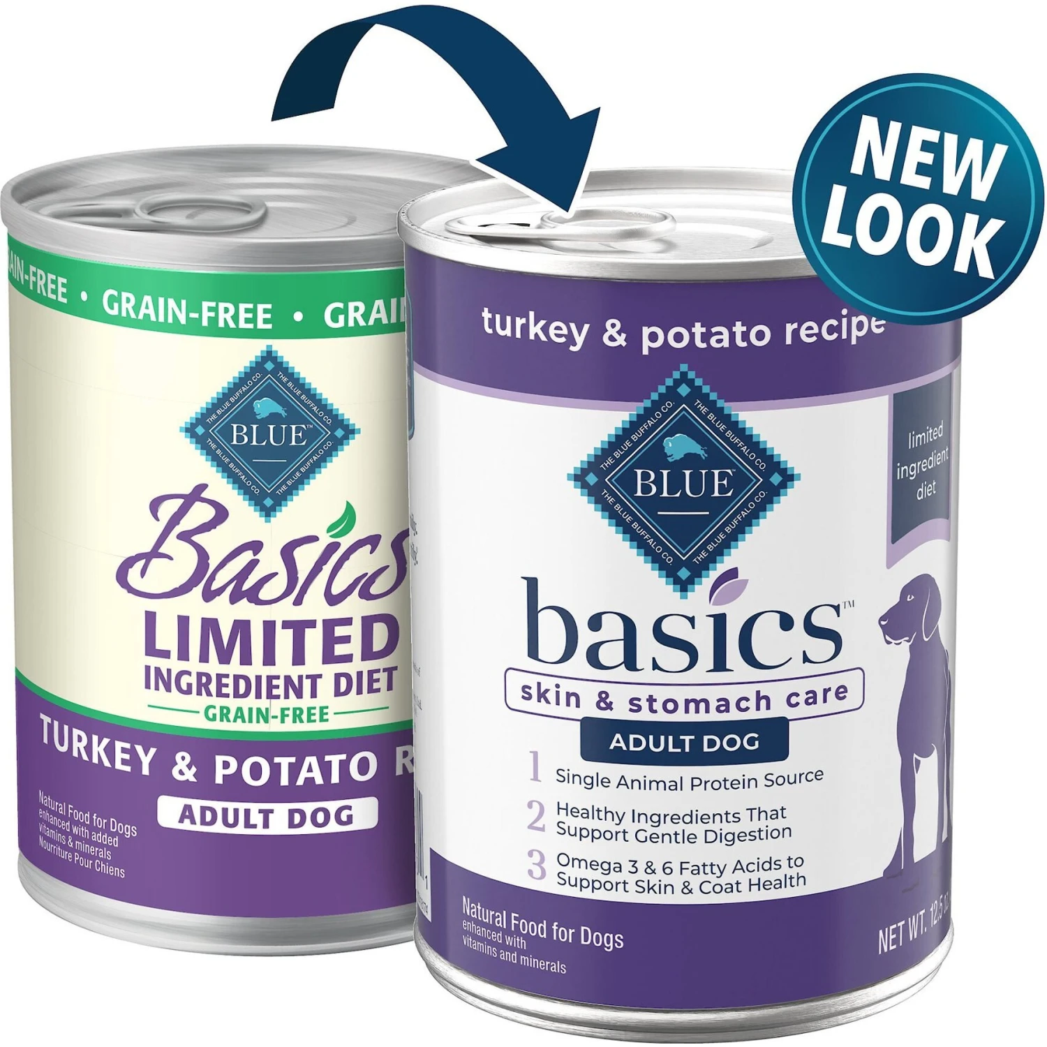 Blue Buffalo Basics Skin & Stomach Care Grain-Free Formula Turkey & Potato Recipe Adult Dry Dog Food & Blue Buffalo Basics Skin & Stomach Care Grain-Free Turkey & Potato Recipe Canned Dog Food 5 Blue Buffalo Basics Skin & Stomach Care Grain-Free Formula Turkey & Potato Recipe Adult Dry Dog Food & Blue Buffalo Basics Skin & Stomach Care Grain-Free Turkey & Potato Recipe Canned Dog Food - Image 5
