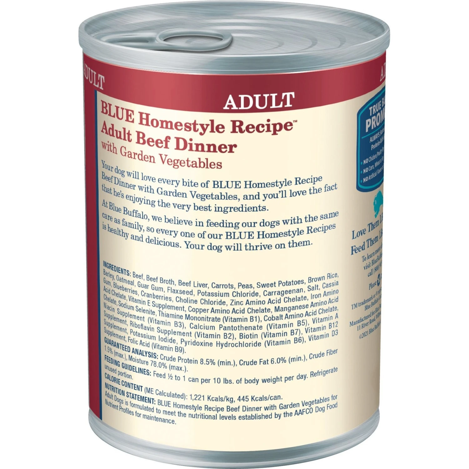 Blue Buffalo Homestyle Recipe Beef Dinner With Garden Vegetables & Sweet Potatoes Canned Dog Food 3 Blue Buffalo Homestyle Recipe Beef Dinner With Garden Vegetables & Sweet Potatoes Canned Dog Food - Image 3