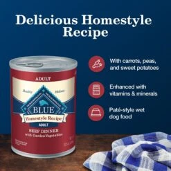 Blue Buffalo Homestyle Recipe Beef Dinner With Garden Vegetables & Sweet Potatoes Canned Dog Food 10 Blue Buffalo Homestyle Recipe Beef Dinner With Garden Vegetables & Sweet Potatoes Canned Dog Food -Blue Buffalo 46804 PT3. AC SS1800 V1689356908