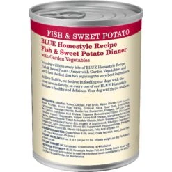 Blue Buffalo Homestyle Recipe Fish & Sweet Potato Dinner With Garden Vegetables Canned Dog Food -Blue Buffalo 46808 PT2. AC SS1800 V1572895137