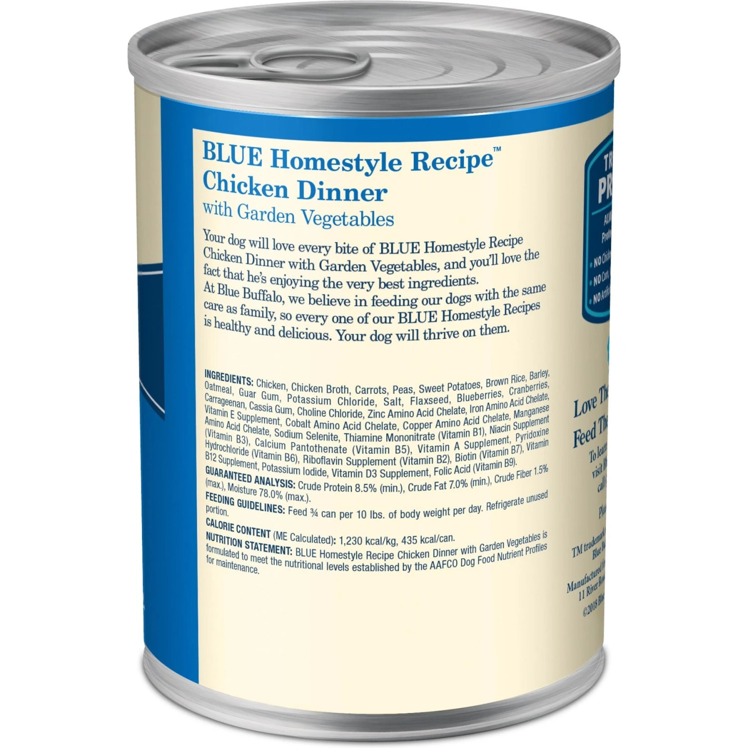 Blue Buffalo Homestyle Recipe Chicken Dinner With Garden Vegetables & Brown Rice Canned Dog Food 2 Blue Buffalo Homestyle Recipe Chicken Dinner With Garden Vegetables & Brown Rice Canned Dog Food - Image 2