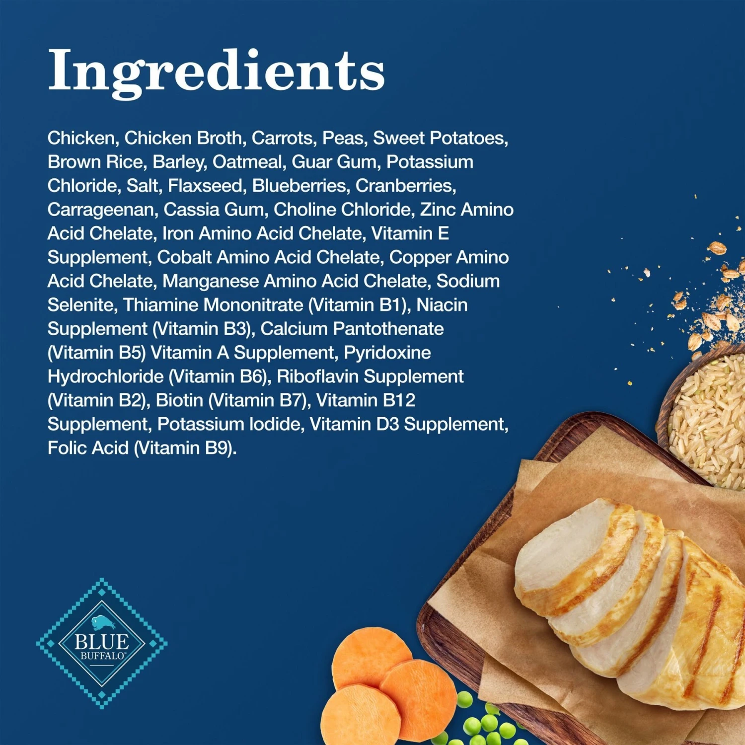 Blue Buffalo Homestyle Recipe Chicken Dinner With Garden Vegetables & Brown Rice Canned Dog Food 5 Blue Buffalo Homestyle Recipe Chicken Dinner With Garden Vegetables & Brown Rice Canned Dog Food - Image 5