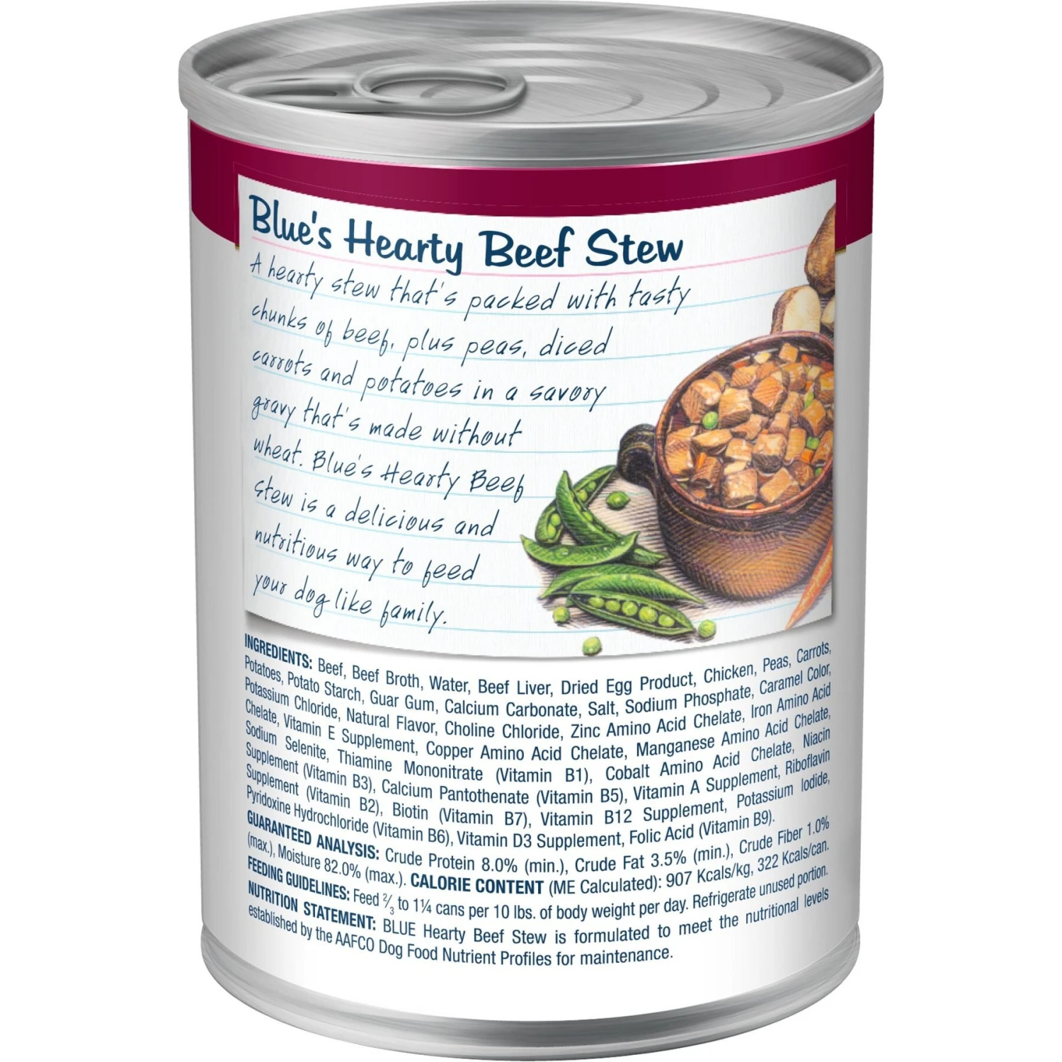 Blue Buffalo Blue's Hearty Beef Stew Grain-Free Canned Dog Food 2 Blue Buffalo Blue's Hearty Beef Stew Grain-Free Canned Dog Food - Image 2