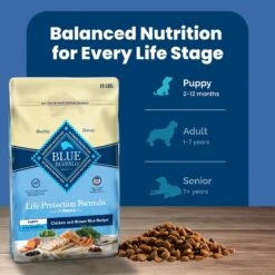 Blue Buffalo Life Protection Formula Puppy Chicken & Brown Rice Recipe Dry Dog Food -Blue Buffalo 46898 PT7. AC SS1800 V1704319769