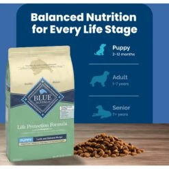 Blue Buffalo Life Protection Formula Puppy Lamb & Oatmeal Recipe Dry Dog Food -Blue Buffalo 46902 PT7. AC SS1800 V1702597353