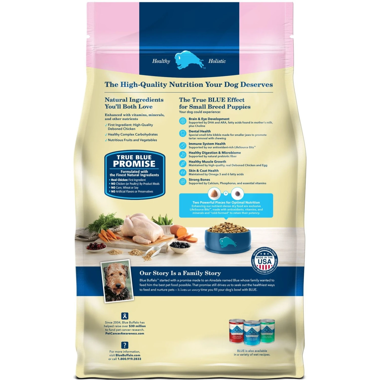Blue Buffalo Life Protection Formula Small Breed Puppy Chicken & Oatmeal Recipe Dry Dog Food 2 Blue Buffalo Life Protection Formula Small Breed Puppy Chicken & Oatmeal Recipe Dry Dog Food - Image 2