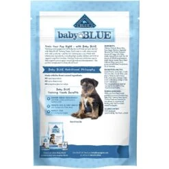 Blue Buffalo Baby Blue Healthy Growth Formula Natural Chicken & Brown Rice Recipe Puppy Dry Food & Blue Buffalo Baby Blue Natural Savory Chicken Puppy Treats, 4-oz Bag -Blue Buffalo 501858 PT2. AC SS1800 V1648502796