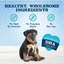 Blue Buffalo Baby Blue Healthy Growth Formula Natural Chicken & Brown Rice Recipe Puppy Dry Food & Blue Buffalo Baby Blue Natural Savory Chicken Puppy Treats, 4-oz Bag -Blue Buffalo 501858 PT4. AC SS1800 V1648508810