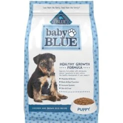 Blue Buffalo Baby Blue Healthy Growth Formula Natural Chicken & Brown Rice Recipe Puppy Dry Food & Blue Buffalo Baby Blue Natural Savory Chicken Puppy Treats, 4-oz Bag -Blue Buffalo 501858 PT5. AC SS1800 V1648510911