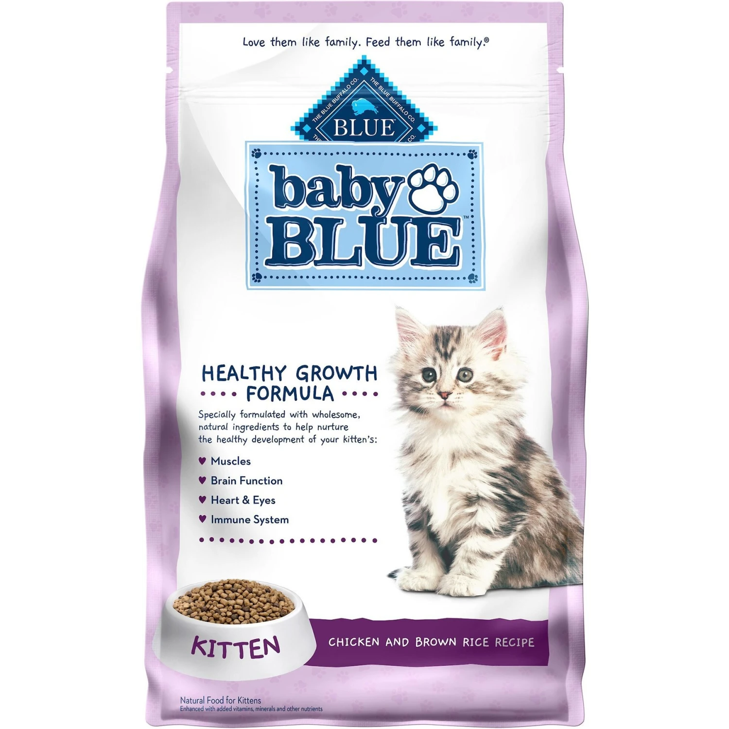 Blue Buffalo Baby Blue Healthy Growth Formula Natural Chicken & Brown Rice Recipe Kitten Dry Food & Blue Buffalo Baby Blue Savory Chicken Kitten Treats, 2-oz Bag 2 Blue Buffalo Baby Blue Healthy Growth Formula Natural Chicken & Brown Rice Recipe Kitten Dry Food & Blue Buffalo Baby Blue Savory Chicken Kitten Treats, 2-oz Bag - Image 2