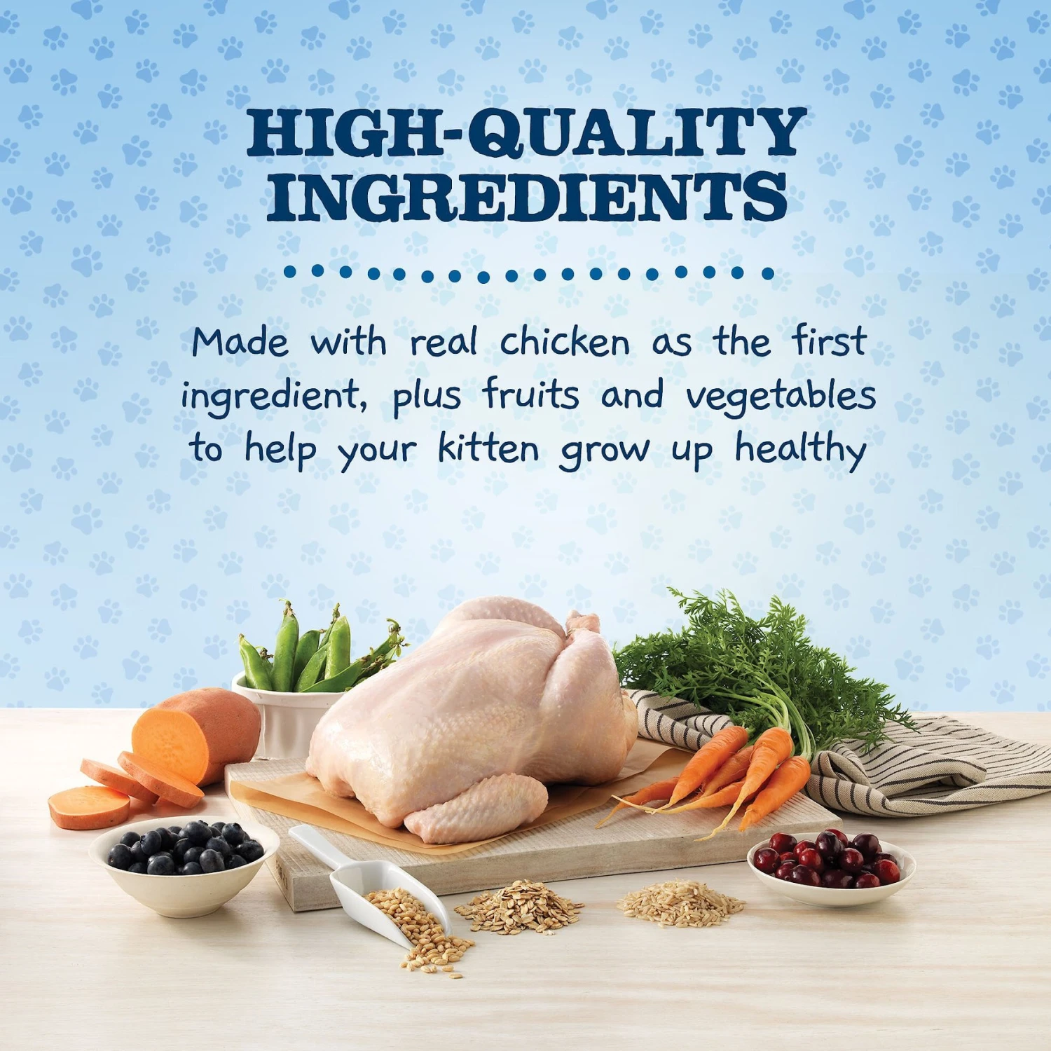 Blue Buffalo Baby Blue Healthy Growth Formula Natural Chicken & Brown Rice Recipe Kitten Dry Food & Blue Buffalo Baby Blue Savory Chicken Kitten Treats, 2-oz Bag 5 Blue Buffalo Baby Blue Healthy Growth Formula Natural Chicken & Brown Rice Recipe Kitten Dry Food & Blue Buffalo Baby Blue Savory Chicken Kitten Treats, 2-oz Bag - Image 5