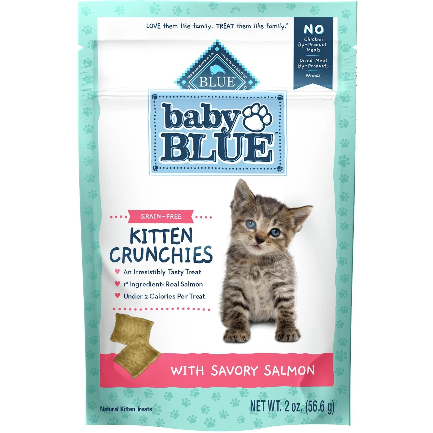 Blue Buffalo Baby Blue Savory Salmon Kitten Treats, 2-oz Bag & Frisco Bird With Feathers Teaser Wand Cat Toy With Catnip 2 Blue Buffalo Baby Blue Savory Salmon Kitten Treats, 2-oz Bag & Frisco Bird With Feathers Teaser Wand Cat Toy With Catnip - Image 2