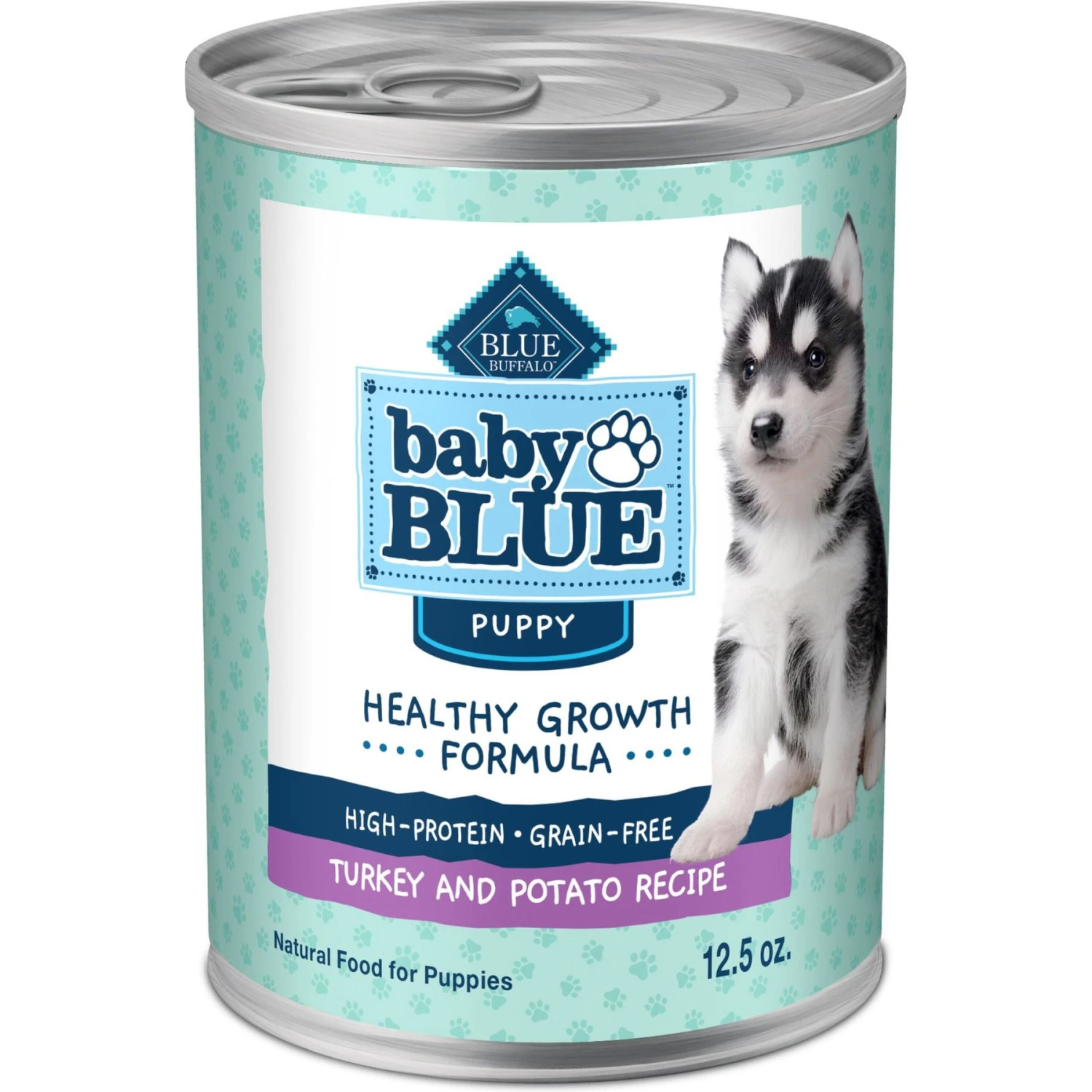 Blue Buffalo Baby Blue Healthy Growth Formula Grain-Free High Protein Turkey & Potato Recipe Puppy Wet Food, 12.5-oz Cans, Case Of 12 1 Blue Buffalo Baby Blue Healthy Growth Formula Grain-Free High Protein Turkey & Potato Recipe Puppy Wet Food, 12.5-oz Cans, Case Of 12