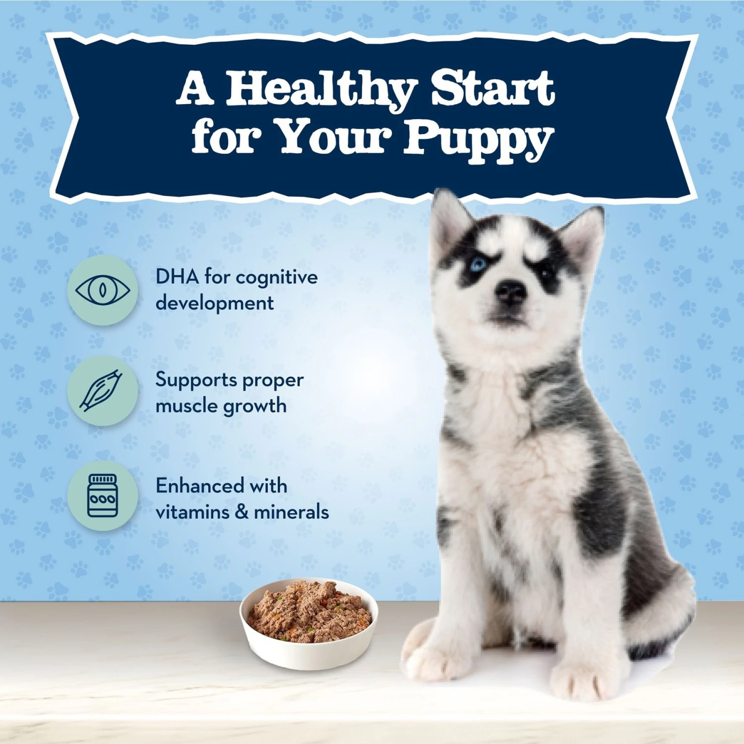 Blue Buffalo Baby Blue Healthy Growth Formula Grain-Free High Protein Turkey & Potato Recipe Puppy Wet Food, 12.5-oz Cans, Case Of 12 4 Blue Buffalo Baby Blue Healthy Growth Formula Grain-Free High Protein Turkey & Potato Recipe Puppy Wet Food, 12.5-oz Cans, Case Of 12 - Image 4