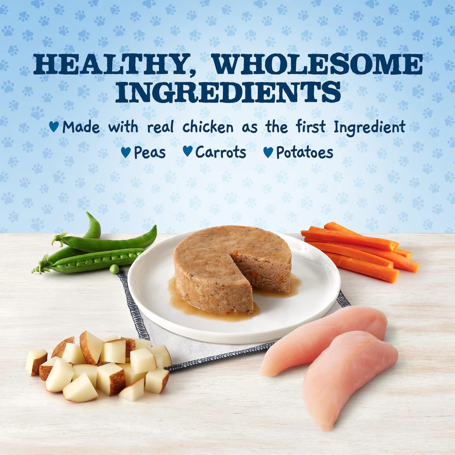 Blue Buffalo Baby Blue Healthy Growth Formula Natural Chicken & Vegetable Recipe Puppy Wet Food, 3.5-oz Cups, Case Of 12 4 Blue Buffalo Baby Blue Healthy Growth Formula Natural Chicken & Vegetable Recipe Puppy Wet Food, 3.5-oz Cups, Case Of 12 - Image 4