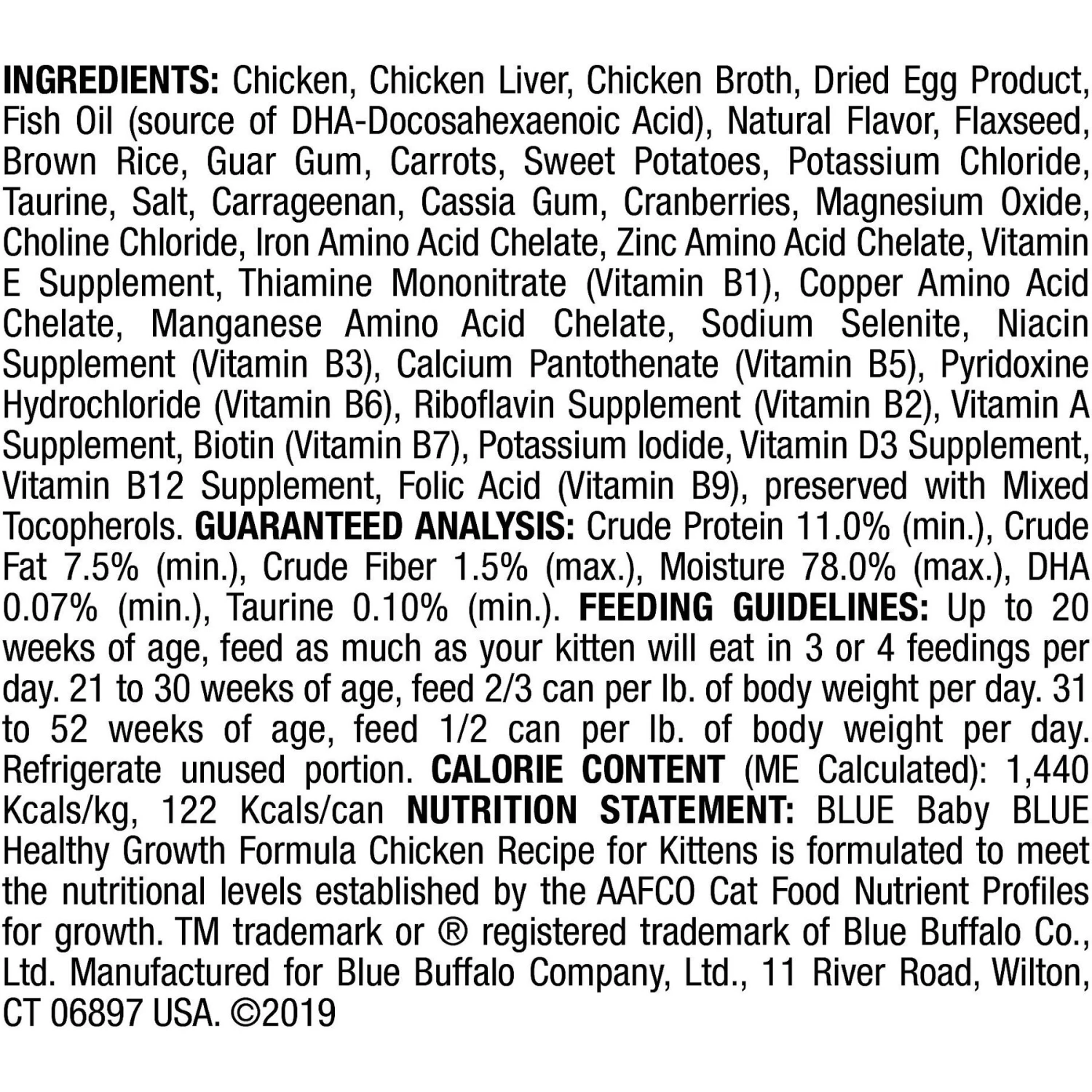 Blue Buffalo Baby Blue Healthy Growth Formula Natural Chicken Recipe Kitten Wet Food 2 Blue Buffalo Baby Blue Healthy Growth Formula Natural Chicken Recipe Kitten Wet Food - Image 2