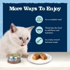 Blue Buffalo Baby Blue Healthy Growth Formula Grain-Free High Protein Salmon Recipe Kitten Wet Food, 3-oz Cans, Case Of 24 14 Blue Buffalo Baby Blue Healthy Growth Formula Grain-Free High Protein Salmon Recipe Kitten Wet Food, 3-oz Cans, Case Of 24 -Blue Buffalo 502278 PT6. AC SS1800 V1647640051
