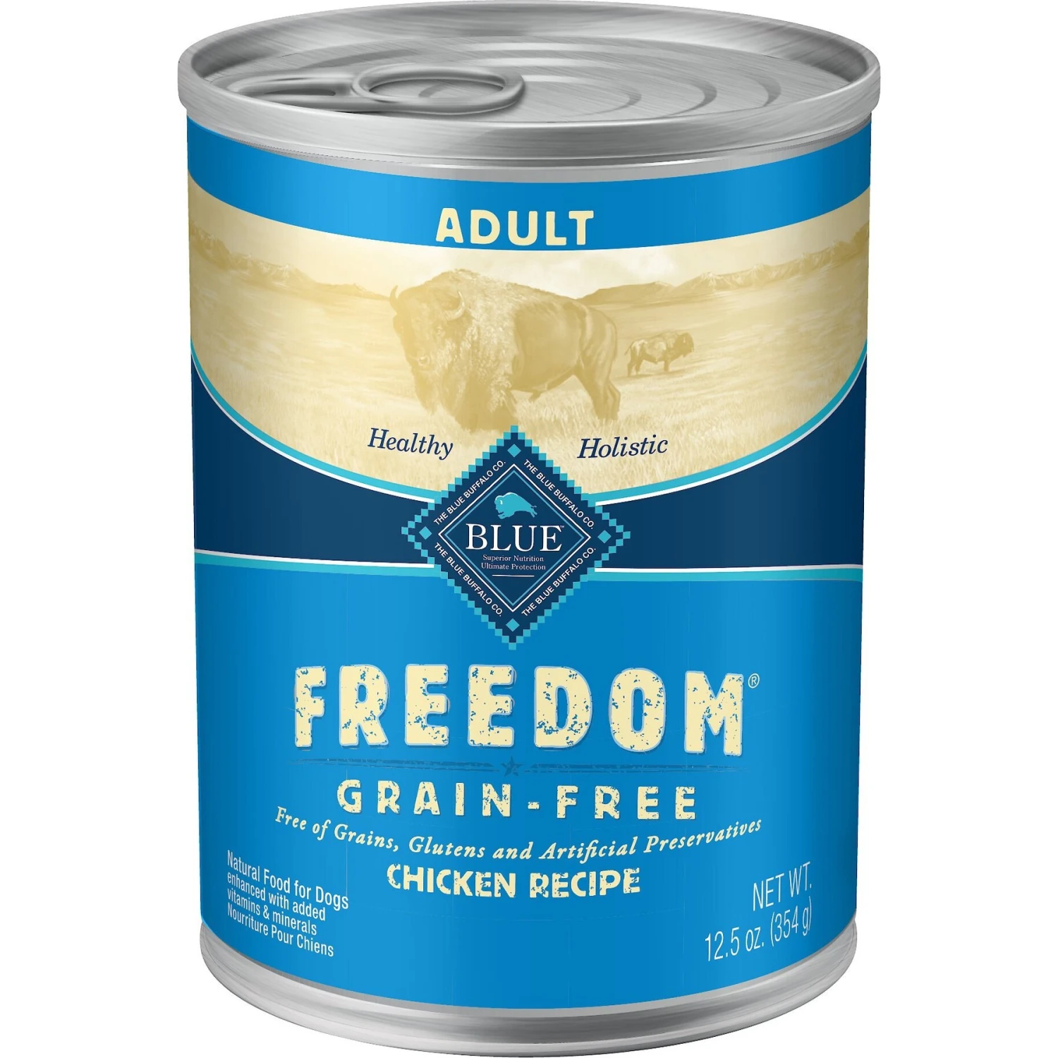 Blue Buffalo Freedom Adult Chicken Recipe Grain-Free Canned Dog Food 1 Blue Buffalo Freedom Adult Chicken Recipe Grain-Free Canned Dog Food