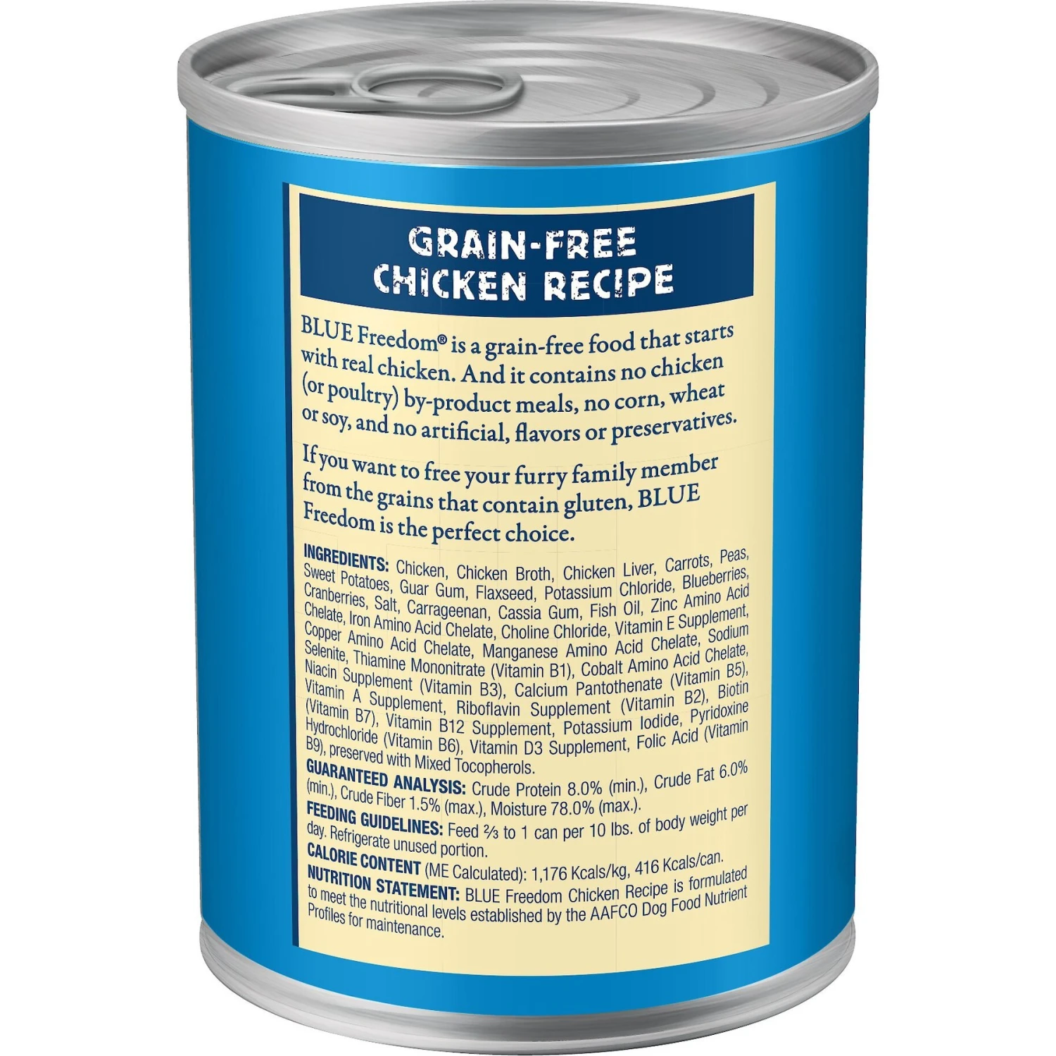 Blue Buffalo Freedom Adult Chicken Recipe Grain-Free Canned Dog Food 2 Blue Buffalo Freedom Adult Chicken Recipe Grain-Free Canned Dog Food - Image 2