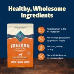Blue Buffalo Freedom Large Breed Adult Chicken Recipe Grain-Free Dry Dog Food -Blue Buffalo 50826 PT5. AC SS1800 V1649117785