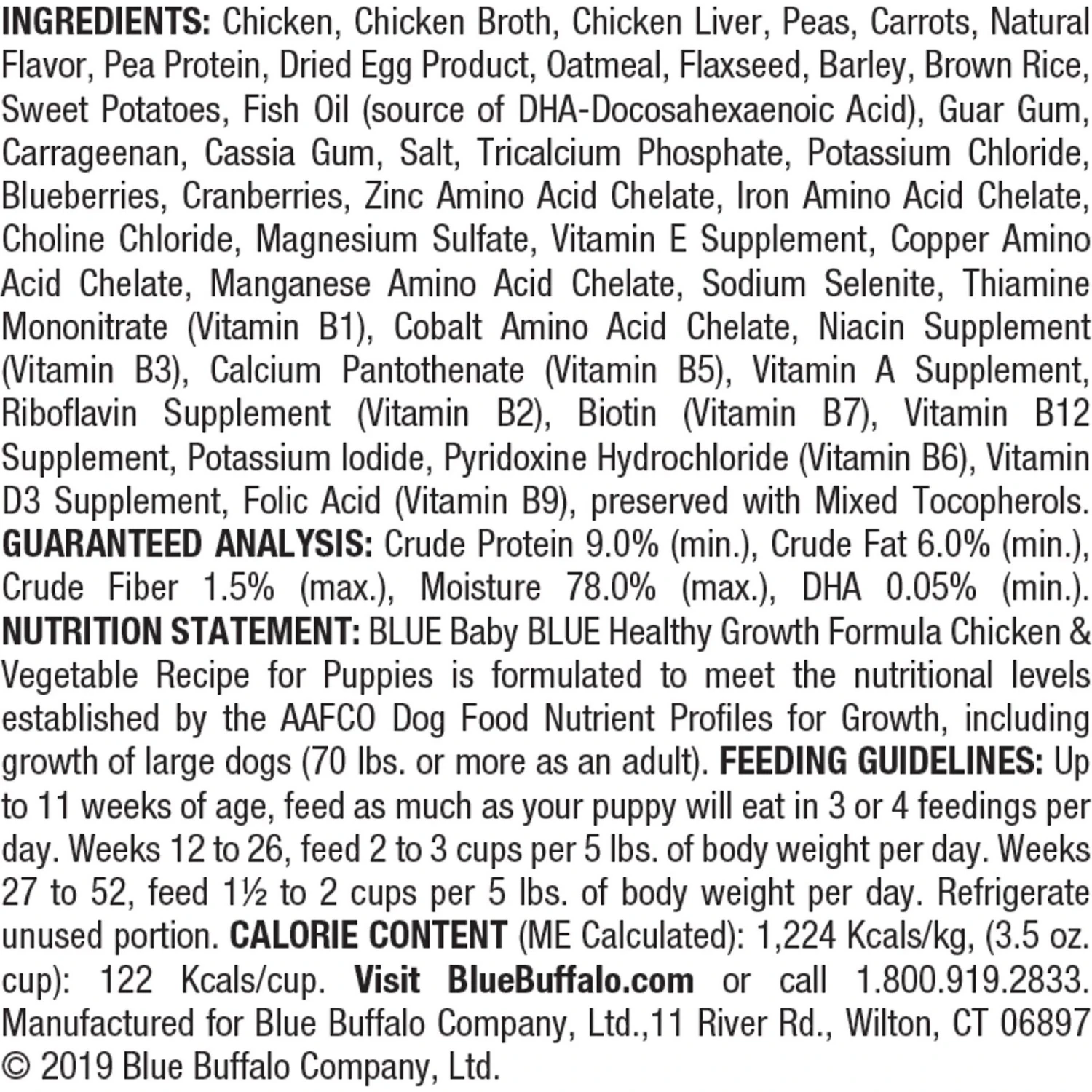 Blue Buffalo Baby Blue Small Breed Healthy Growth Formula Natural Chicken & Oatmeal Rice Recipe Puppy Dry Food, 4-lb Bag & Blue Buffalo Baby Blue Healthy Growth Formula Natural Chicken & Vegetable Recipe Puppy Wet Food, 3.5-oz Cups, Case Of 12 3 Blue Buffalo Baby Blue Small Breed Healthy Growth Formula Natural Chicken & Oatmeal Rice Recipe Puppy Dry Food, 4-lb Bag & Blue Buffalo Baby Blue Healthy Growth Formula Natural Chicken & Vegetable Recipe Puppy Wet Food, 3.5-oz Cups, Case Of 12 - Image 3