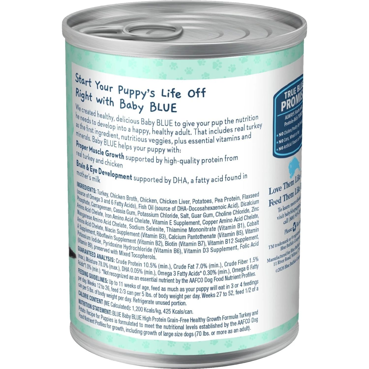 Blue Buffalo Baby Blue Healthy Growth Formula Natural Chicken & Vegetable Recipe Puppy Wet Food, 12.5-oz Cans, Case Of 12 & Blue Buffalo Baby Blue Healthy Growth Formula Grain-Free High Protein Turkey & Potato Recipe Puppy Wet Food, 12.5-oz Cans, Case Of 12 3 Blue Buffalo Baby Blue Healthy Growth Formula Natural Chicken & Vegetable Recipe Puppy Wet Food, 12.5-oz Cans, Case Of 12 & Blue Buffalo Baby Blue Healthy Growth Formula Grain-Free High Protein Turkey & Potato Recipe Puppy Wet Food, 12.5-oz Cans, Case Of 12 - Image 3