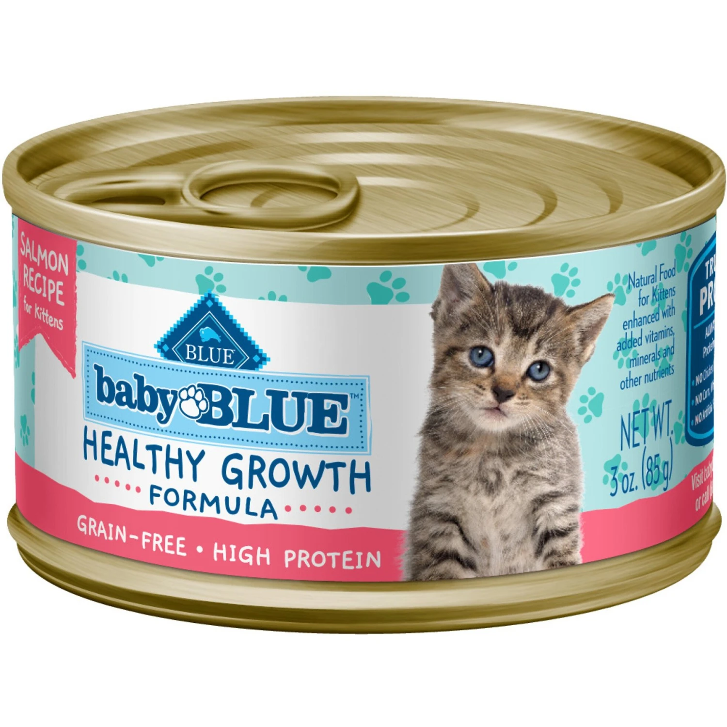 Blue Buffalo Baby Blue Healthy Growth Formula Grain-Free High Protein Chicken Recipe Kitten Wet Food, 3-oz Cans, Case Of 24 & Blue Buffalo Baby Blue Healthy Growth Formula Grain-Free High Protein Salmon Recipe Kitten Wet Food, 3-oz Cans, Case Of 24 2 Blue Buffalo Baby Blue Healthy Growth Formula Grain-Free High Protein Chicken Recipe Kitten Wet Food, 3-oz Cans, Case Of 24 & Blue Buffalo Baby Blue Healthy Growth Formula Grain-Free High Protein Salmon Recipe Kitten Wet Food, 3-oz Cans, Case Of 24 - Image 2