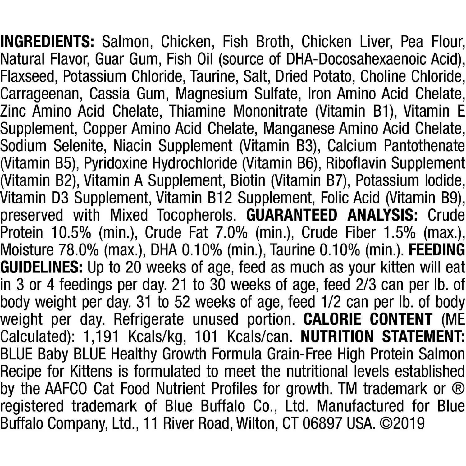 Blue Buffalo Baby Blue Healthy Growth Formula Grain-Free High Protein Chicken Recipe Kitten Wet Food, 3-oz Cans, Case Of 24 & Blue Buffalo Baby Blue Healthy Growth Formula Grain-Free High Protein Salmon Recipe Kitten Wet Food, 3-oz Cans, Case Of 24 3 Blue Buffalo Baby Blue Healthy Growth Formula Grain-Free High Protein Chicken Recipe Kitten Wet Food, 3-oz Cans, Case Of 24 & Blue Buffalo Baby Blue Healthy Growth Formula Grain-Free High Protein Salmon Recipe Kitten Wet Food, 3-oz Cans, Case Of 24 - Image 3