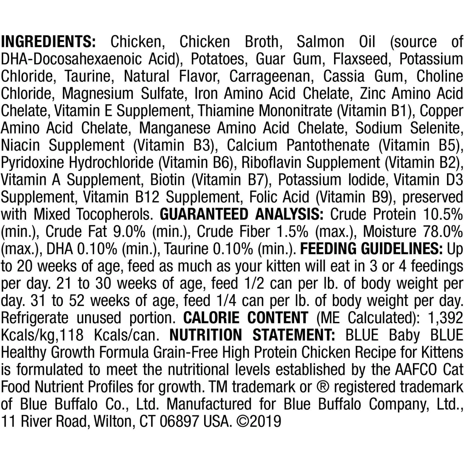 Blue Buffalo Baby Blue Healthy Growth Formula Grain-Free High Protein Chicken Recipe Kitten Wet Food, 3-oz Cans, Case Of 24 & Blue Buffalo Baby Blue Healthy Growth Formula Grain-Free High Protein Salmon Recipe Kitten Wet Food, 3-oz Cans, Case Of 24 7 Blue Buffalo Baby Blue Healthy Growth Formula Grain-Free High Protein Chicken Recipe Kitten Wet Food, 3-oz Cans, Case Of 24 & Blue Buffalo Baby Blue Healthy Growth Formula Grain-Free High Protein Salmon Recipe Kitten Wet Food, 3-oz Cans, Case Of 24 - Image 7