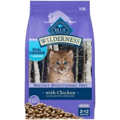 Featured Products 3 Blue Buffalo Wilderness High Protein Natural Grain-Free Chicken Kitten Dry Cat Food