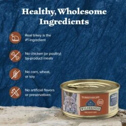 Blue Buffalo Wilderness Turkey Grain-Free Canned Cat Food -Blue Buffalo 51557 PT5. AC SS1800 V1702579877