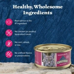 Blue Buffalo Wilderness Salmon Grain-Free Canned Cat Food -Blue Buffalo 51558 PT5. AC SS1800 V1646781685