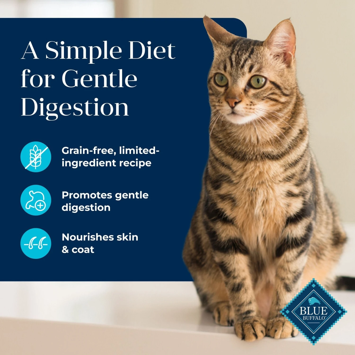 Blue Buffalo Basics Skin & Stomach Care Grain-Free Fish & Potato Entree Indoor Adult Canned Cat Food 3 Blue Buffalo Basics Skin & Stomach Care Grain-Free Fish & Potato Entree Indoor Adult Canned Cat Food - Image 3