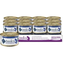 Blue Buffalo Basics Skin & Stomach Care Grain-Free Duck & Potato Entree Indoor Adult Canned Cat Food