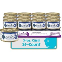 Blue Buffalo Basics Skin & Stomach Care Grain-Free Duck & Potato Entree Indoor Adult Canned Cat Food -Blue Buffalo 51736 PT8. AC SS1800 V1646257006