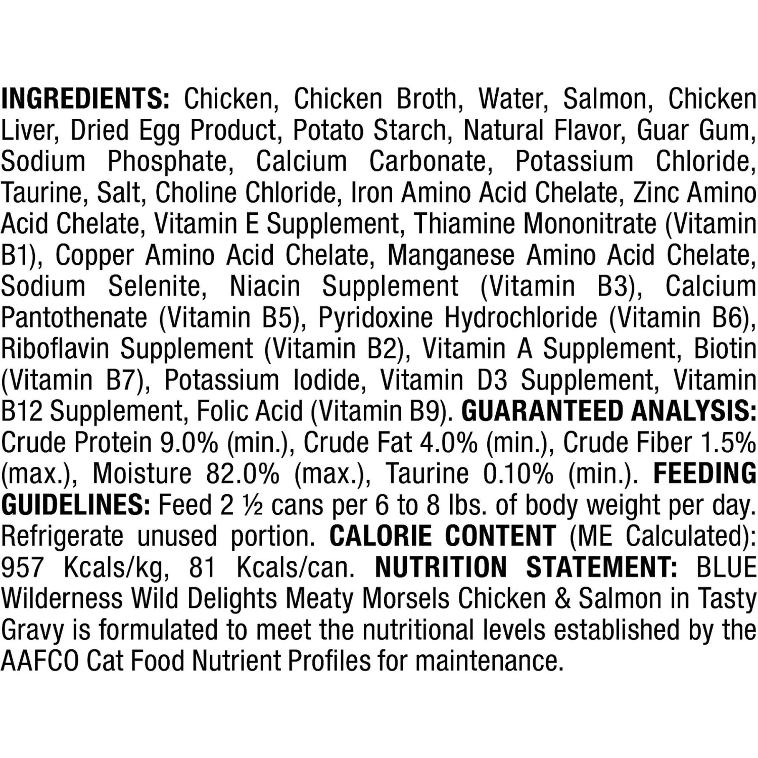 Blue Buffalo Wilderness Wild Delights Chicken & Salmon In Tasty Gravy Grain-Free Canned Cat Food 3 Blue Buffalo Wilderness Wild Delights Chicken & Salmon In Tasty Gravy Grain-Free Canned Cat Food - Image 3