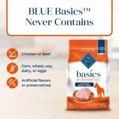Blue Buffalo Basics Skin & Stomach Care Turkey & Potato Recipe Large Breed Adult Dry Dog Food -Blue Buffalo 51917 PT5. AC SS1800 V1646280996