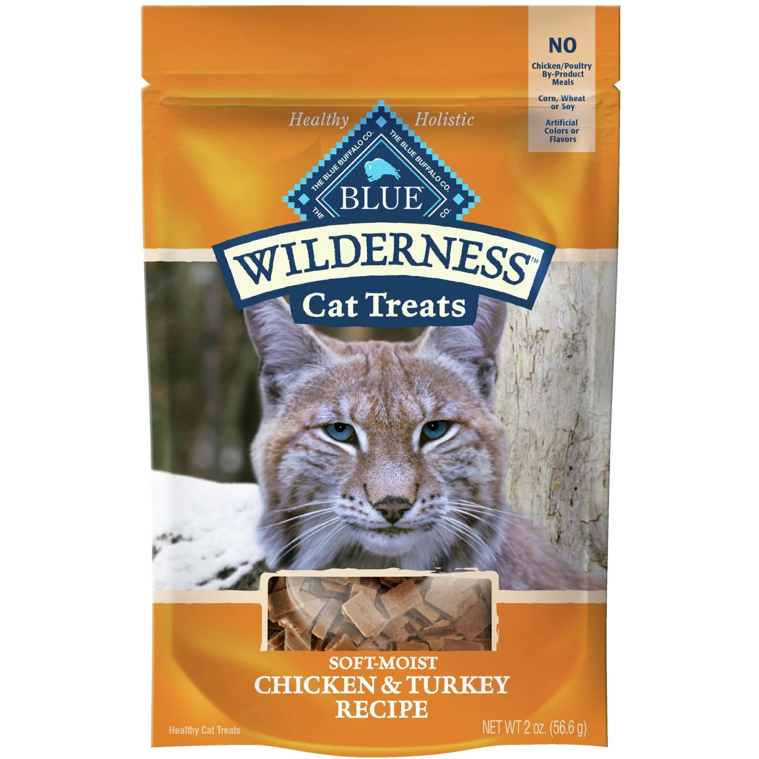 Blue Buffalo Wilderness Chicken & Turkey Grain-Free Cat Treats 1 Blue Buffalo Wilderness Chicken & Turkey Grain-Free Cat Treats