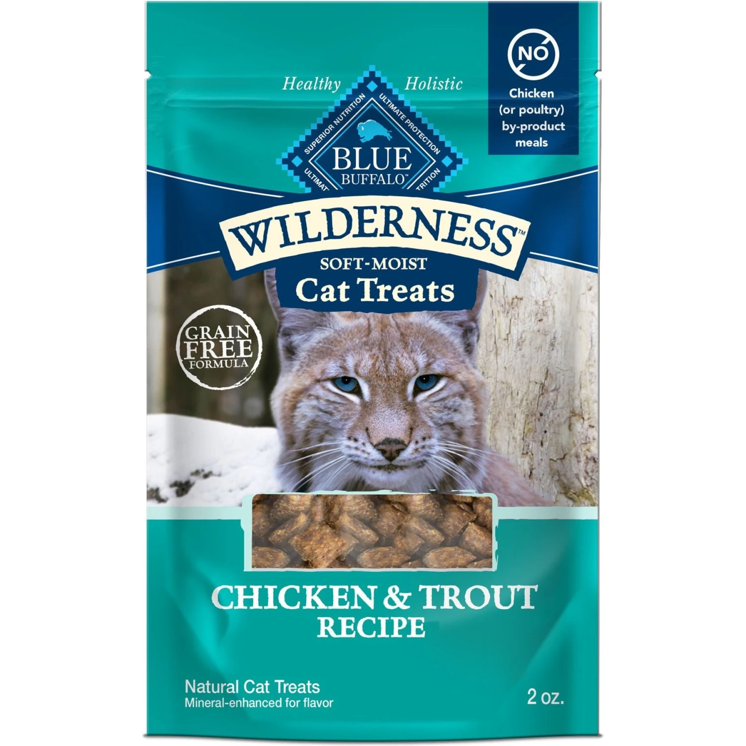Blue Buffalo Wilderness Chicken & Trout Grain-Free Cat Treats 1 Blue Buffalo Wilderness Chicken & Trout Grain-Free Cat Treats