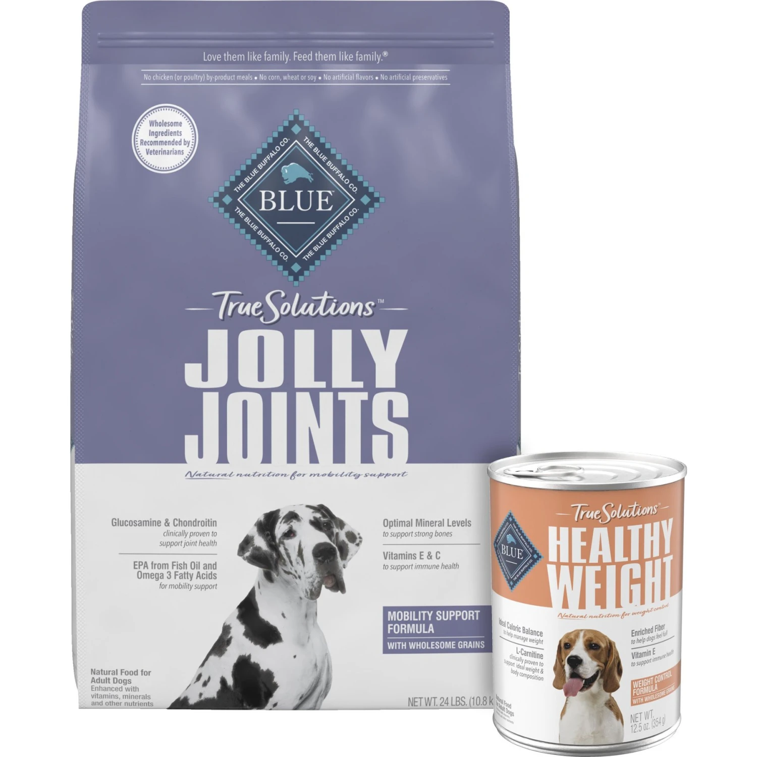 Blue Buffalo True Solutions Jolly Joints Mobility Support Formula Dry Dog Food & Blue Buffalo True Solutions Healthy Weight Natural Weight Control Chicken Adult Wet Dog Food 1 Blue Buffalo True Solutions Jolly Joints Mobility Support Formula Dry Dog Food & Blue Buffalo True Solutions Healthy Weight Natural Weight Control Chicken Adult Wet Dog Food
