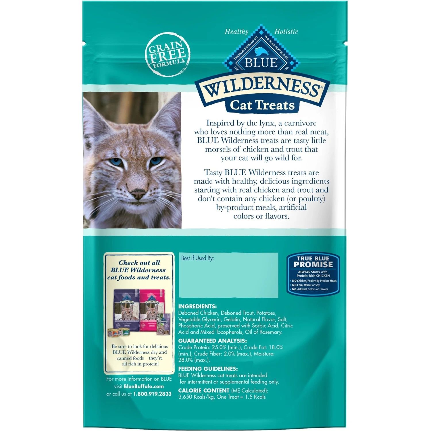 Blue Buffalo Wilderness Chicken & Trout Grain-Free Cat Treats + 3 Items 3 Blue Buffalo Wilderness Chicken & Trout Grain-Free Cat Treats + 3 Items - Image 3