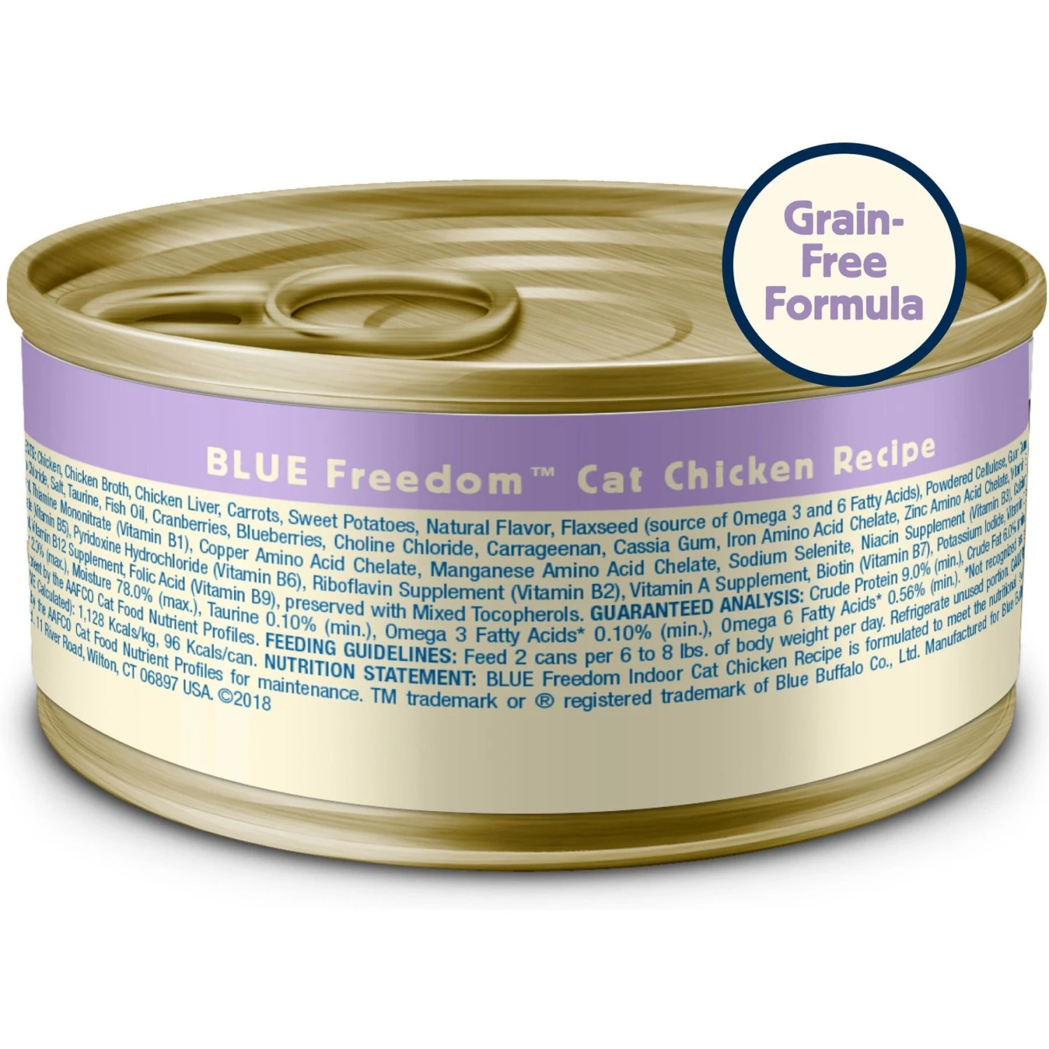 Blue Buffalo Freedom Indoor Adult Chicken Recipe Grain-Free Canned Cat Food 2 Blue Buffalo Freedom Indoor Adult Chicken Recipe Grain-Free Canned Cat Food - Image 2