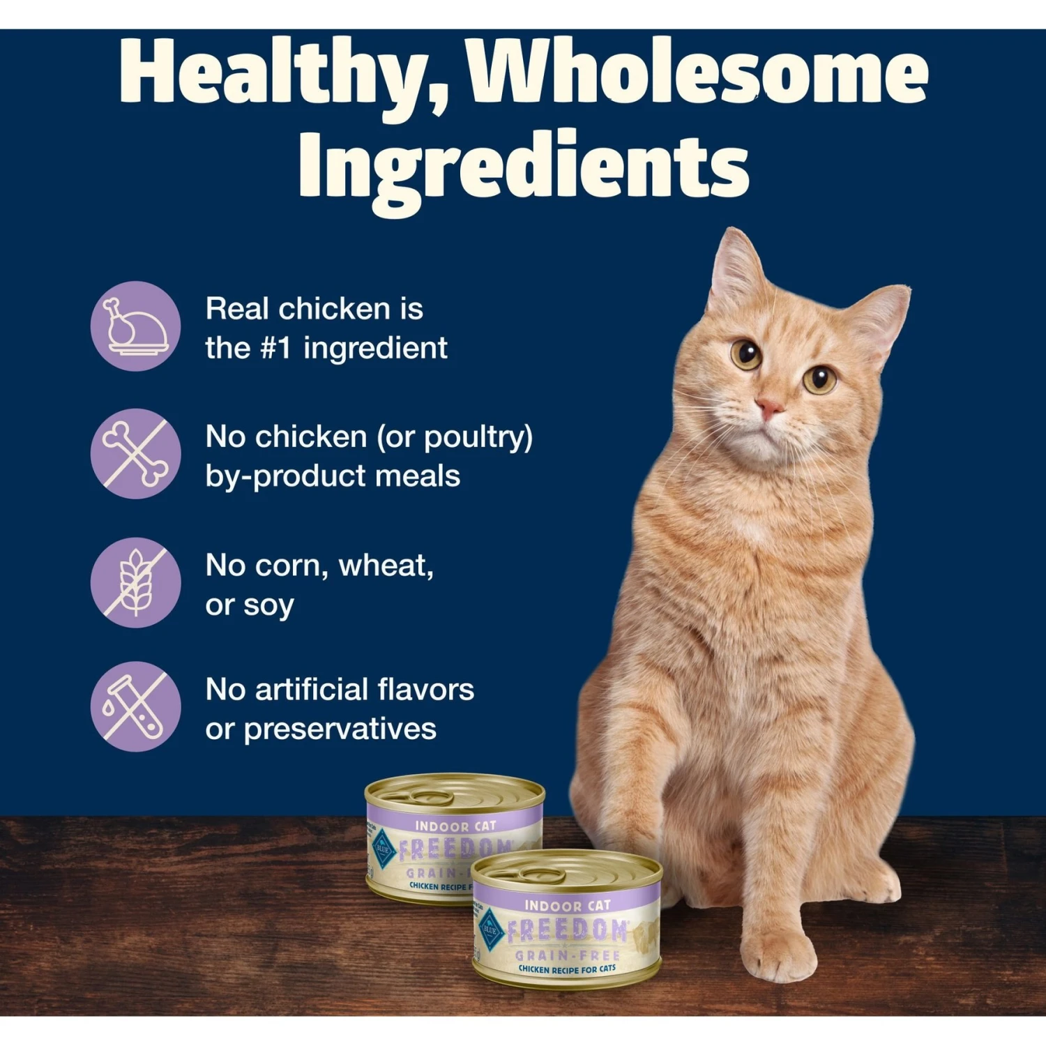 Blue Buffalo Freedom Indoor Adult Chicken Recipe Grain-Free Canned Cat Food 6 Blue Buffalo Freedom Indoor Adult Chicken Recipe Grain-Free Canned Cat Food - Image 6