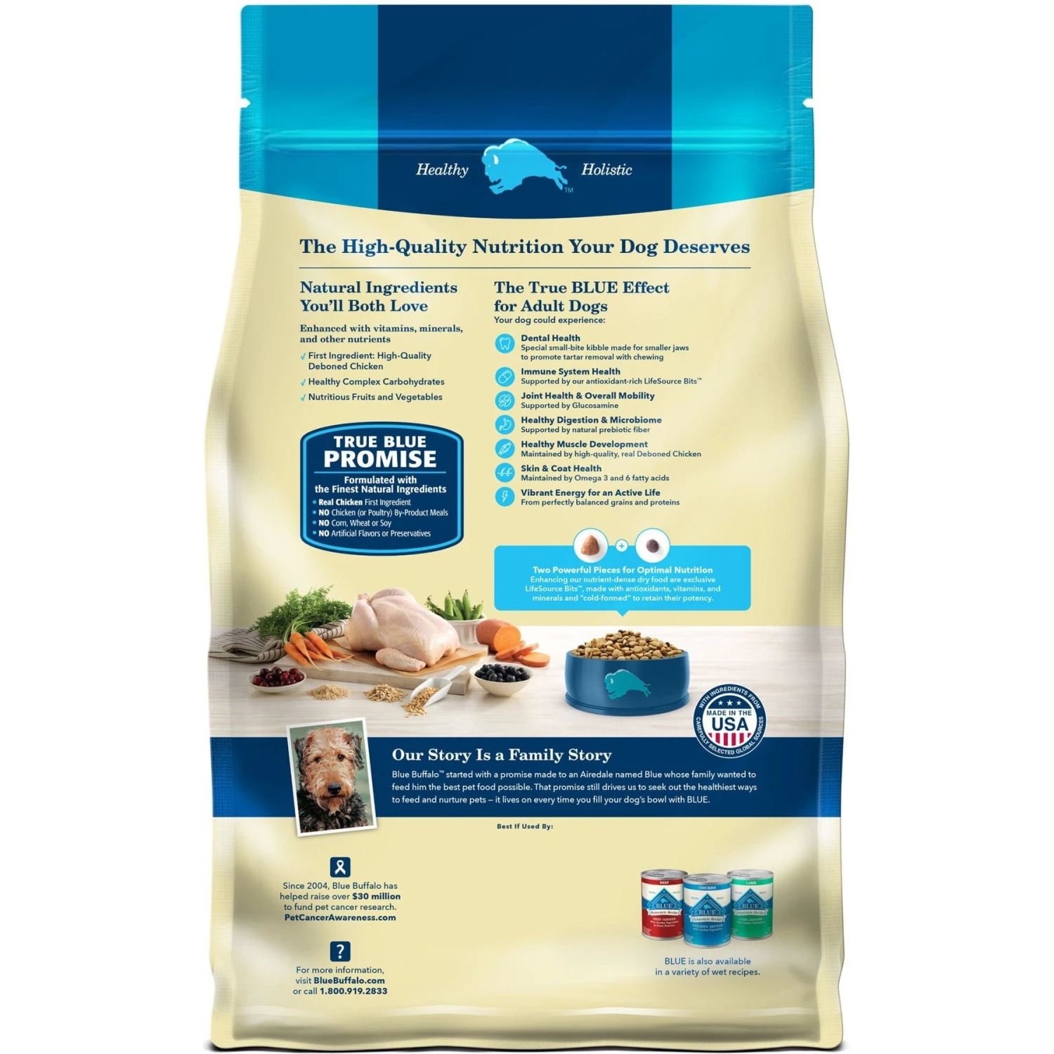 Blue Buffalo Life Protection Formula Small Bite Adult Chicken & Brown Rice Recipe Dry Dog Food 2 Blue Buffalo Life Protection Formula Small Bite Adult Chicken & Brown Rice Recipe Dry Dog Food - Image 2