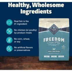 Blue Buffalo Freedom Indoor Adult Fish Recipe Grain-Free Dry Cat Food -Blue Buffalo 64711 PT5. AC SS1800 V1649134696